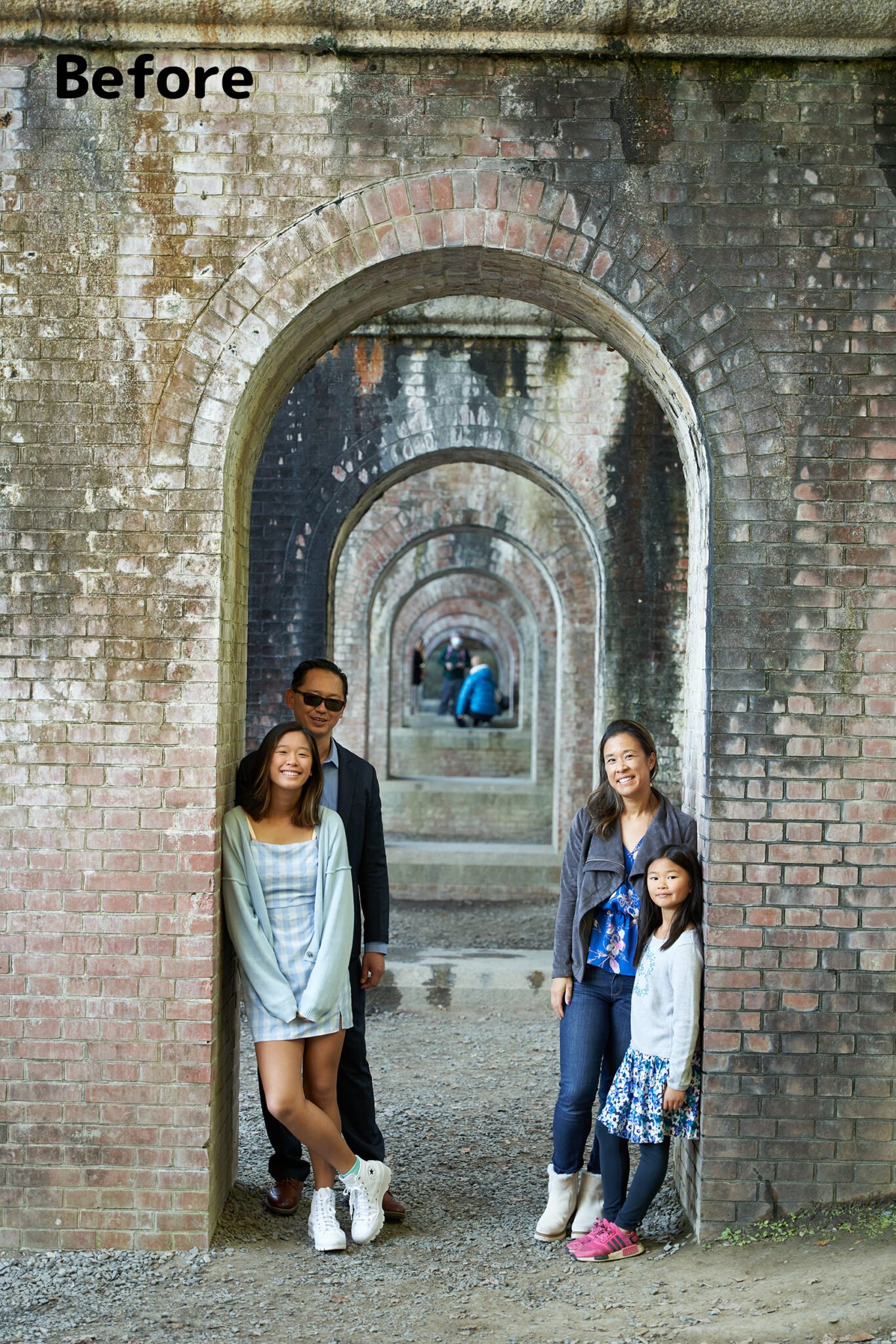 Before photo edit: vertical Kyoto portrait, unedited