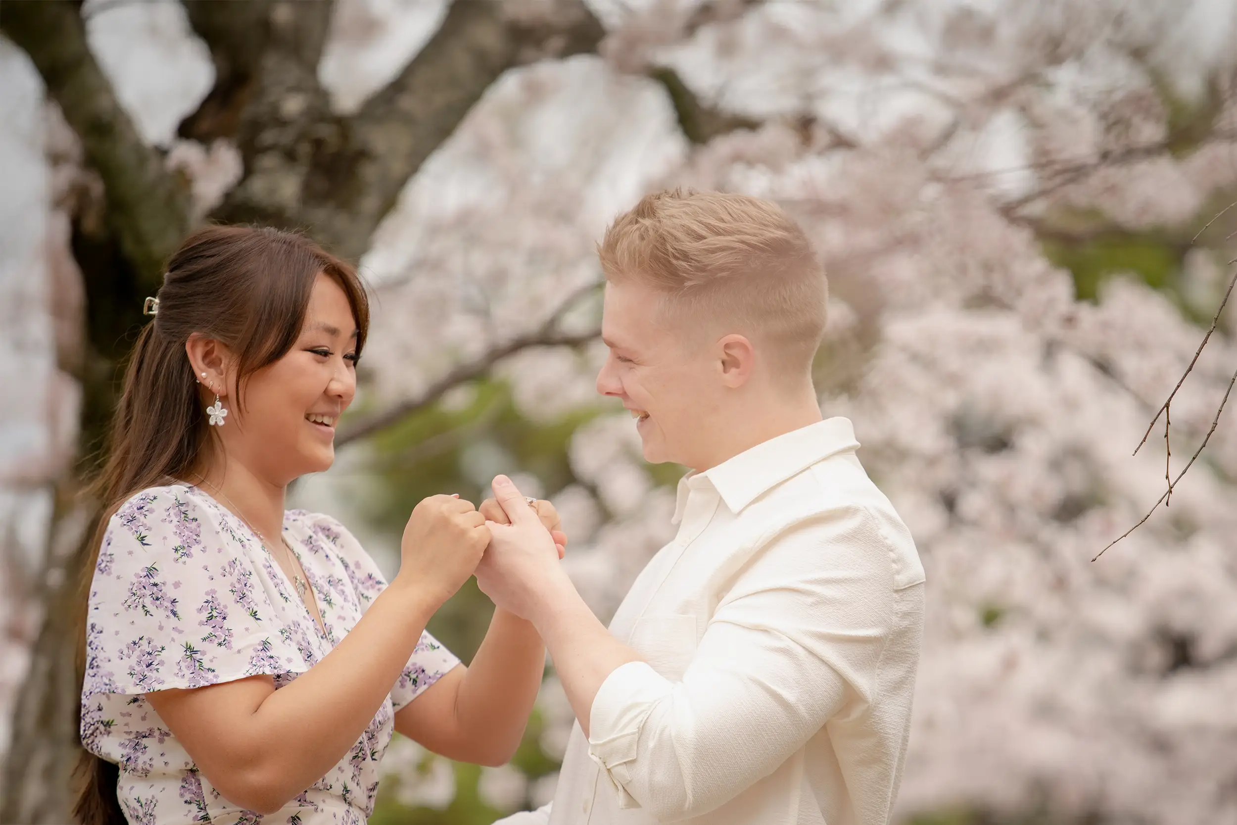The moment of the proposal captured in Kyoto
